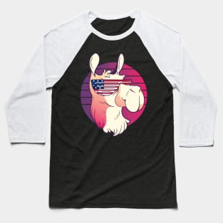 Llamerica funny llama funny alpaca america Baseball T-Shirt